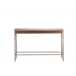 Wooden Iron Narrow Hallway Console Table with Finial Legs - Furniture > Living Room