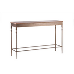 Wooden Iron Narrow Hallway Console Table with Finial Legs - Furniture > Living Room