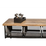 Wooden Kitchen Island Trolley Cart on Wheels with Drawers and 3 Level Storage - Furniture > Dining