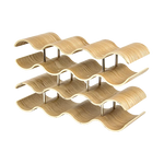 Wooden Wave Wine Rack/Creative Home Grape Wine Holder Shelf Cabinet/Bottle Rack - Home & Garden > Kitchenware