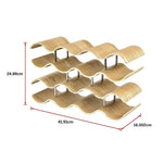 Wooden Wave Wine Rack/Creative Home Grape Wine Holder Shelf Cabinet/Bottle Rack - Home & Garden > Kitchenware