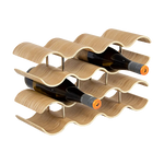Wooden Wave Wine Rack/Creative Home Grape Wine Holder Shelf Cabinet/Bottle Rack - Home & Garden > Kitchenware