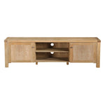 Woodland 180cm ETU Entertainment TV Unit Timber Wood 2 Door Natural - Furniture > Living Room