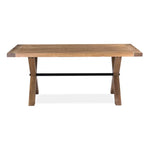 Woodland 190cm Dining Table Timber Wood Natural - Furniture > Dining