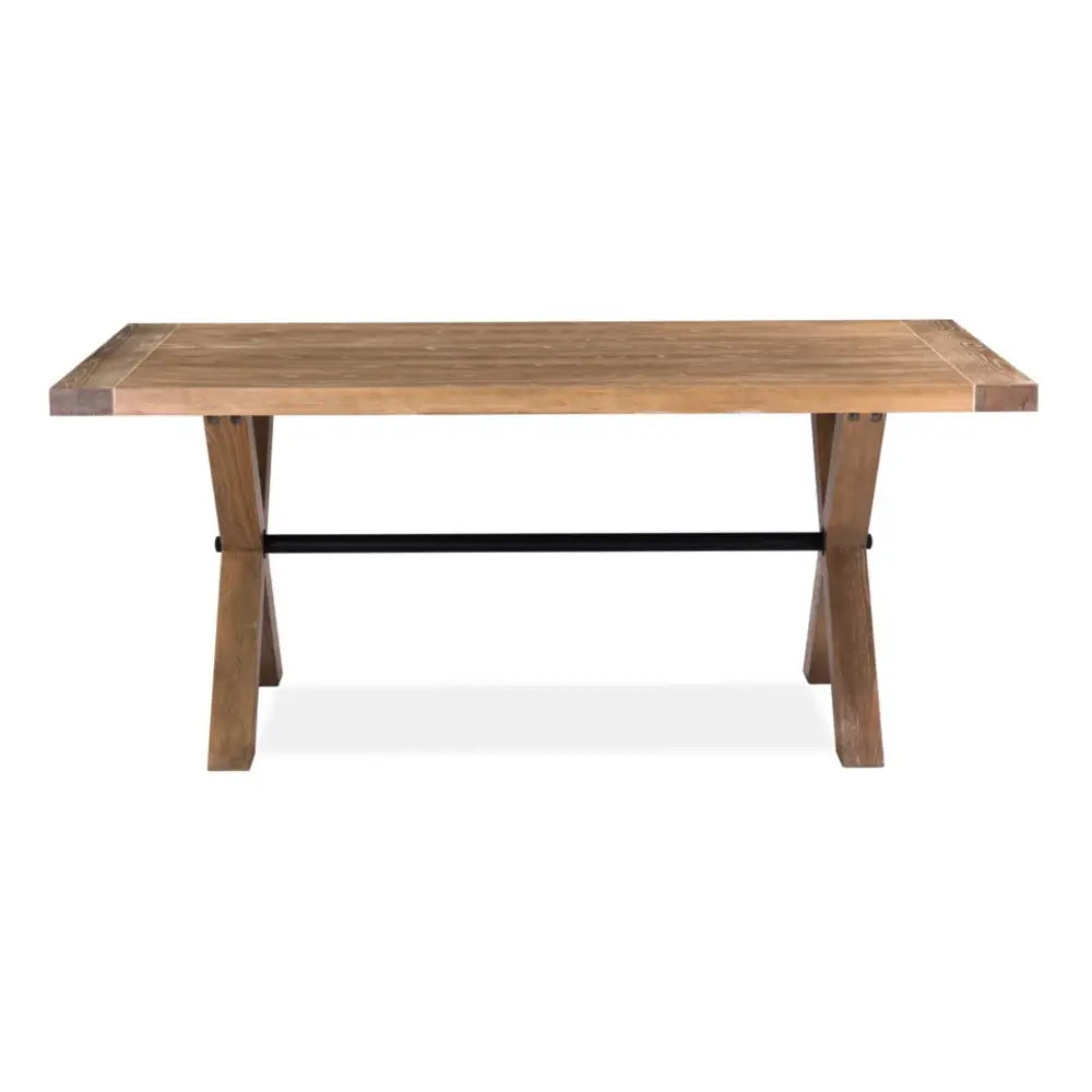 Woodland 190cm Dining Table Timber Wood Natural - Furniture > Dining