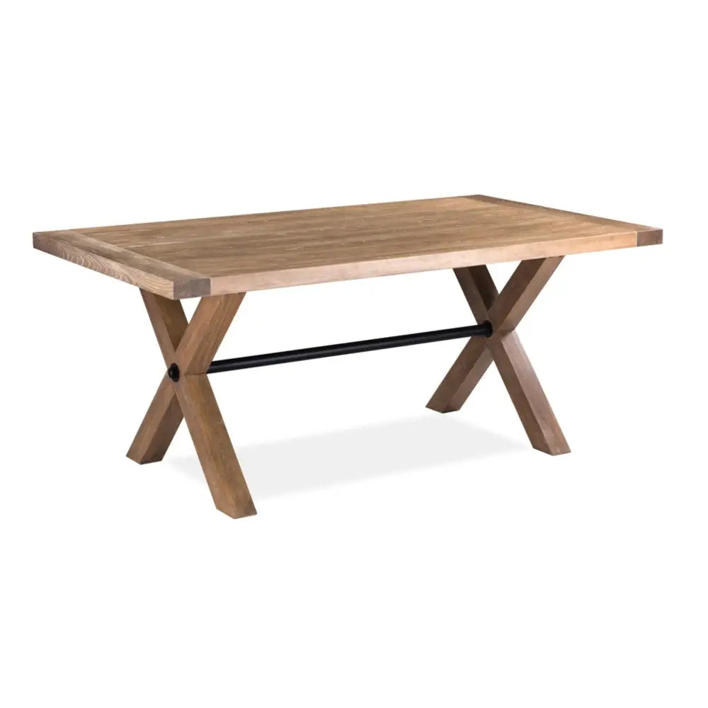 Woodland 190cm Dining Table Timber Wood Natural - Furniture > Dining