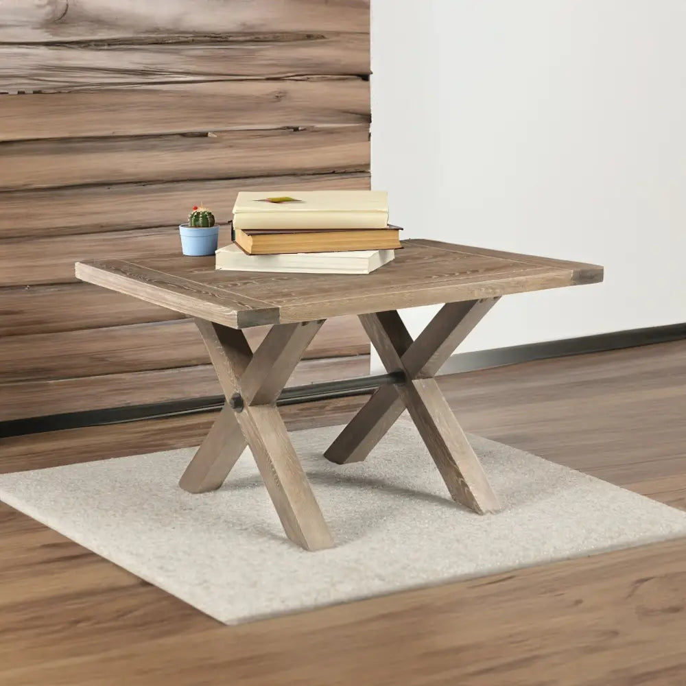 Woodland 60cm Lamp Table Coffee Sofa Side Laptop Desk Timber Wood Natural - Furniture > Living Room