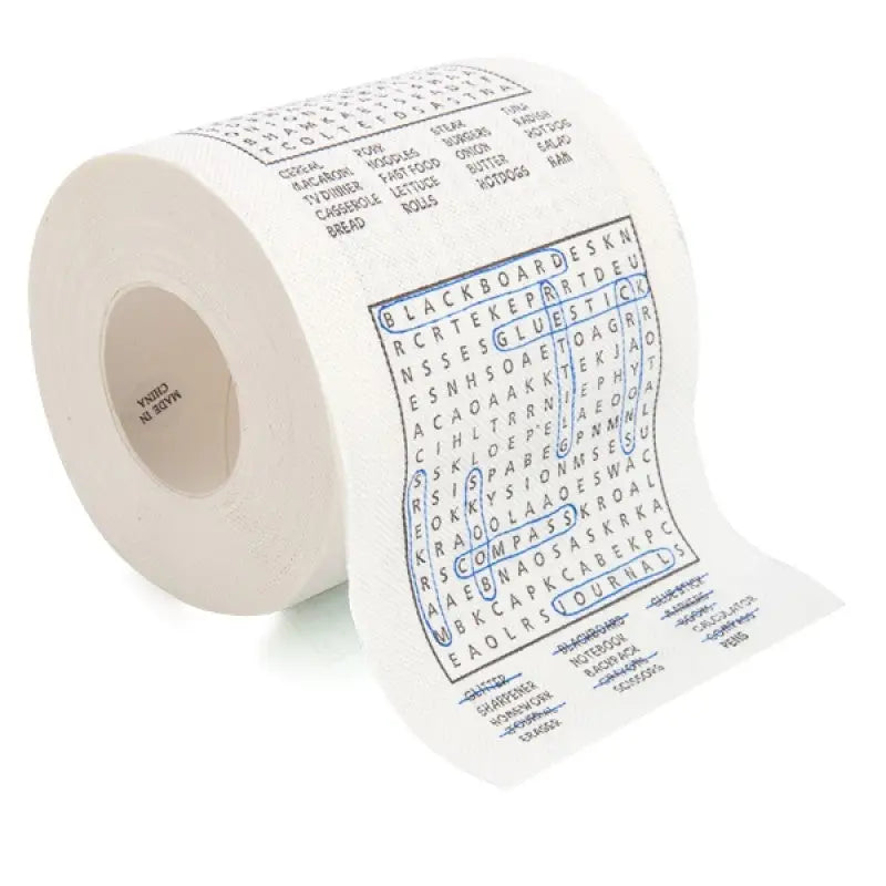 Word Search Toilet Paper - Home & Garden > Bathroom Accessories > Toilet Paper Holders
