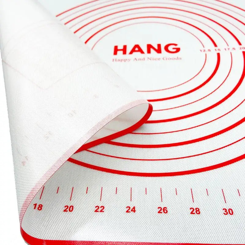 X Large Silicone Pastry Mat Thick Non Stick Baking Mat with Measurement 40*60 cm Fondant Mat Counter Mat Dough Rolling