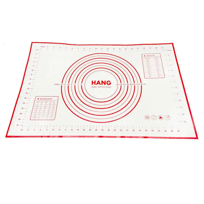 X Large Silicone Pastry Mat Thick Non Stick Baking Mat with Measurement 40*60 cm Fondant Mat Counter Mat Dough Rolling