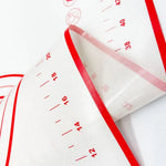 X Large Silicone Pastry Mat Thick Non Stick Baking Mat with Measurement 40*60 cm Fondant Mat Counter Mat Dough Rolling