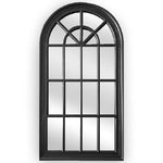 X-Large Window Style Mirror - Black Arch 100 CM x 180 CM - Home & Garden > Decor