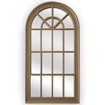 X-Large Window Style Mirror - Taupe Arch 100 CM x 180 CM - Home & Garden > Decor