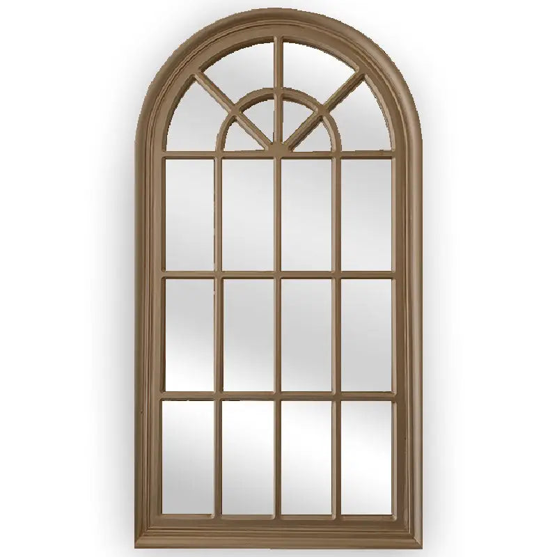 X-Large Window Style Mirror - Taupe Arch 100 CM x 180 CM - Home & Garden > Decor