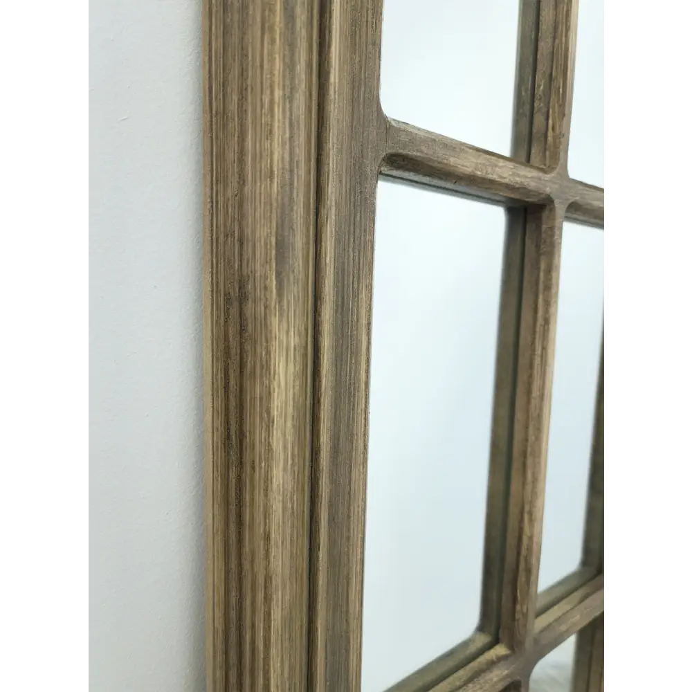 X-Large Window Style Mirror - Taupe Arch 100 CM x 180 CM - Home & Garden > Decor