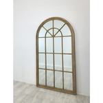 X-Large Window Style Mirror - Taupe Arch 100 CM x 180 CM - Home & Garden > Decor
