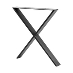 X Shaped Table Bench Desk Legs Retro Industrial Design Fully Welded - Furniture > Office