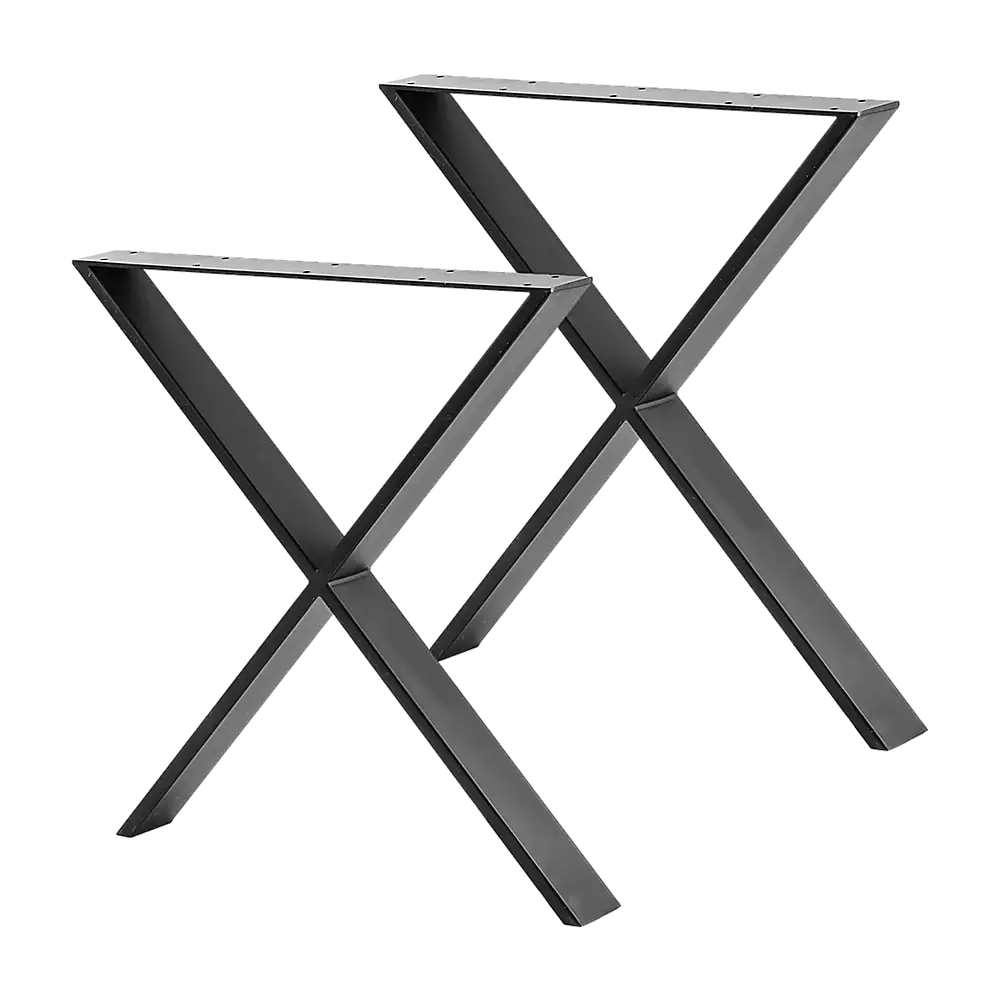 X Shaped Table Bench Desk Legs Retro Industrial Design Fully Welded - Furniture > Office