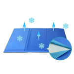 XL Pet Cool Gel Mat Dog Cat Bed Non-Toxic Cooling Dog Summer Pad 90 x 50cm - Pet Care > Dog Supplies > Dog Beds