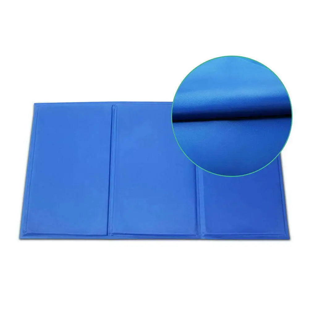 XL Pet Cool Gel Mat Dog Cat Bed Non-Toxic Cooling Dog Summer Pad 90 x 50cm - Pet Care > Dog Supplies > Dog Beds
