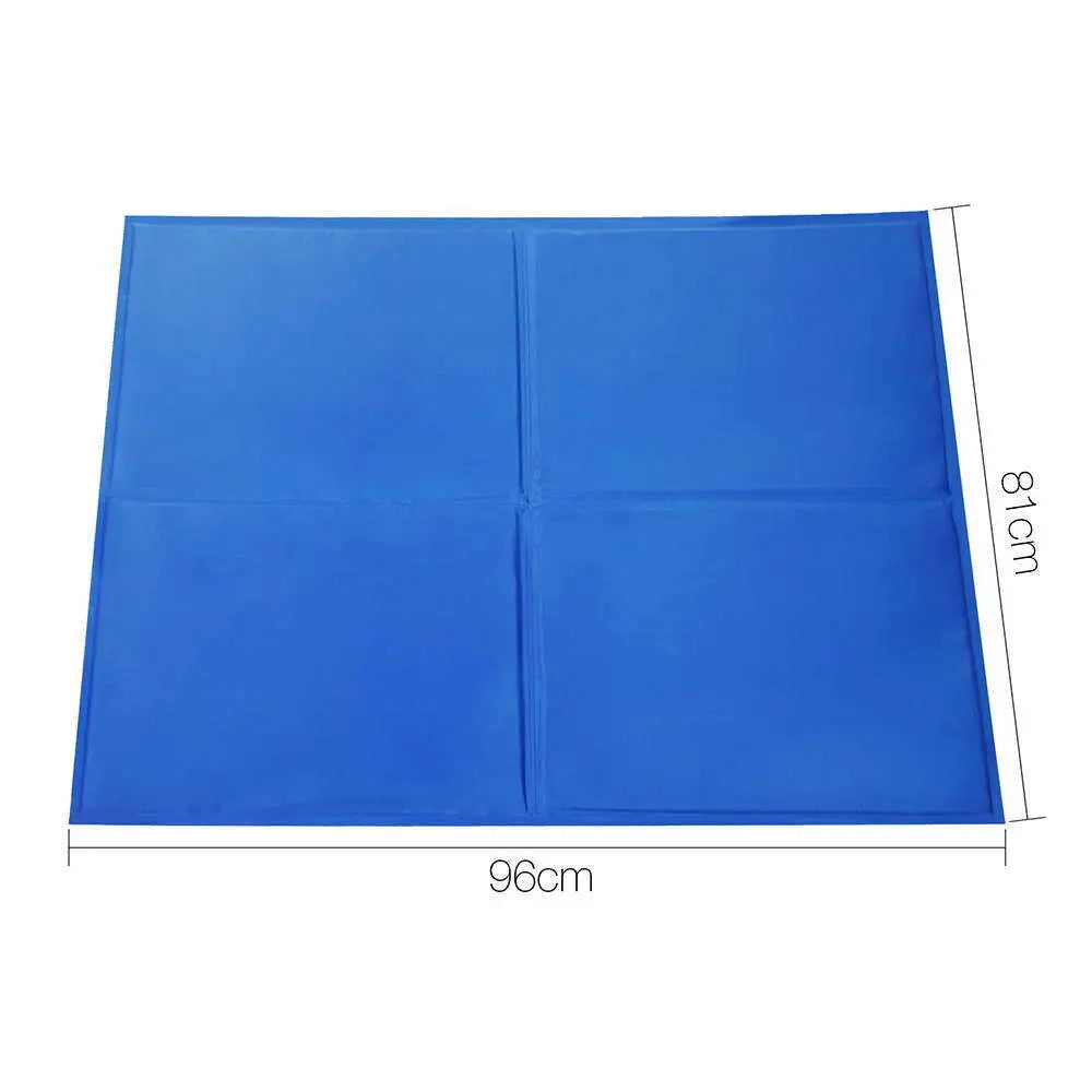 XXL Pet Cool Gel Mat Dog Cat Bed Non-Toxic Cooling Dog Summer Pad 80 x 95 cm - Pet Care > Dog Supplies > Dog Beds