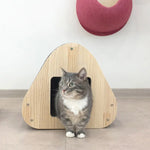 Yaomi Wood Triangle Cat Scratcher Sofa Pet Bed - Pet Care > Cat Supplies > Cat Scratchers