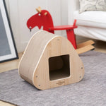 Yaomi Wood Triangle Cat Scratcher Sofa Pet Bed - Pet Care > Cat Supplies > Cat Scratchers