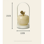 Yellow Decorative Apple Table Lamp - USB-C 3 Light Modes Metal Handle - Home & Garden > Lighting > Table Lamps