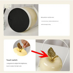 Yellow Decorative Apple Table Lamp - USB-C 3 Light Modes Metal Handle - Home & Garden > Lighting > Table Lamps