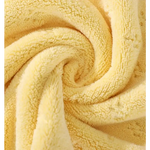 Yellow-gray Oversized Double-Sided Coral Fleece Bath Towel | Soft and Absorbent Thick & Warm 70x140cm - Home & Garden >