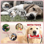 Yellow Interactive Dog Suction Cup Tug Toy - Durable TPR Chew & Treat Dispenser for Teeth Cleaning & Solo Play - Pet