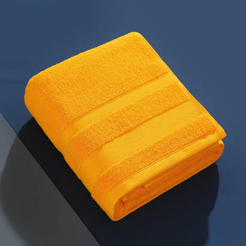 Yellow Luxury 100% Cotton Bath Towel - 70x140cm Soft & Absorbent 380g Towel - Home & Garden > Bathroom Accessories >