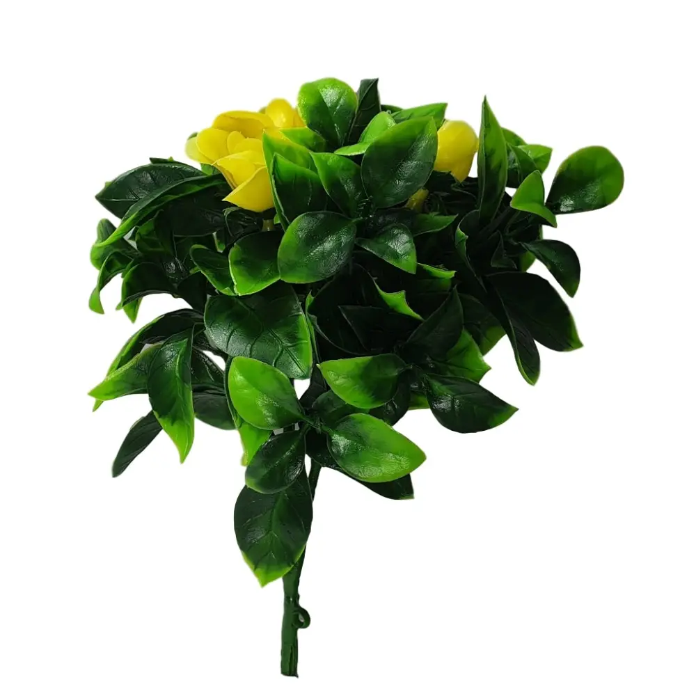 Yellow Rose Vertical Garden / Green Wall UV Resistant Sample - Home & Garden > Artificial Plants