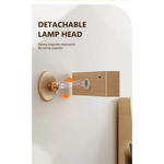 Yellow Touch-Control Dimmable Wooden LED Wall Light - Minimalist Design - Home & Garden > Lighting > Wall Lights