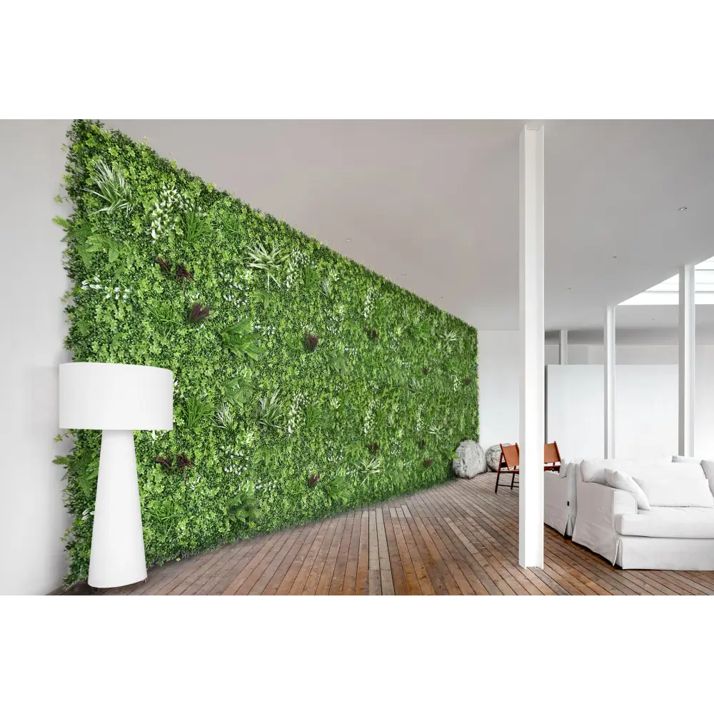 YES4HOMES 1 SQM Artificial Plant Wall Grass Panels Vertical Garden Foliage Tile Fence 1X1M Green - Home & Garden >