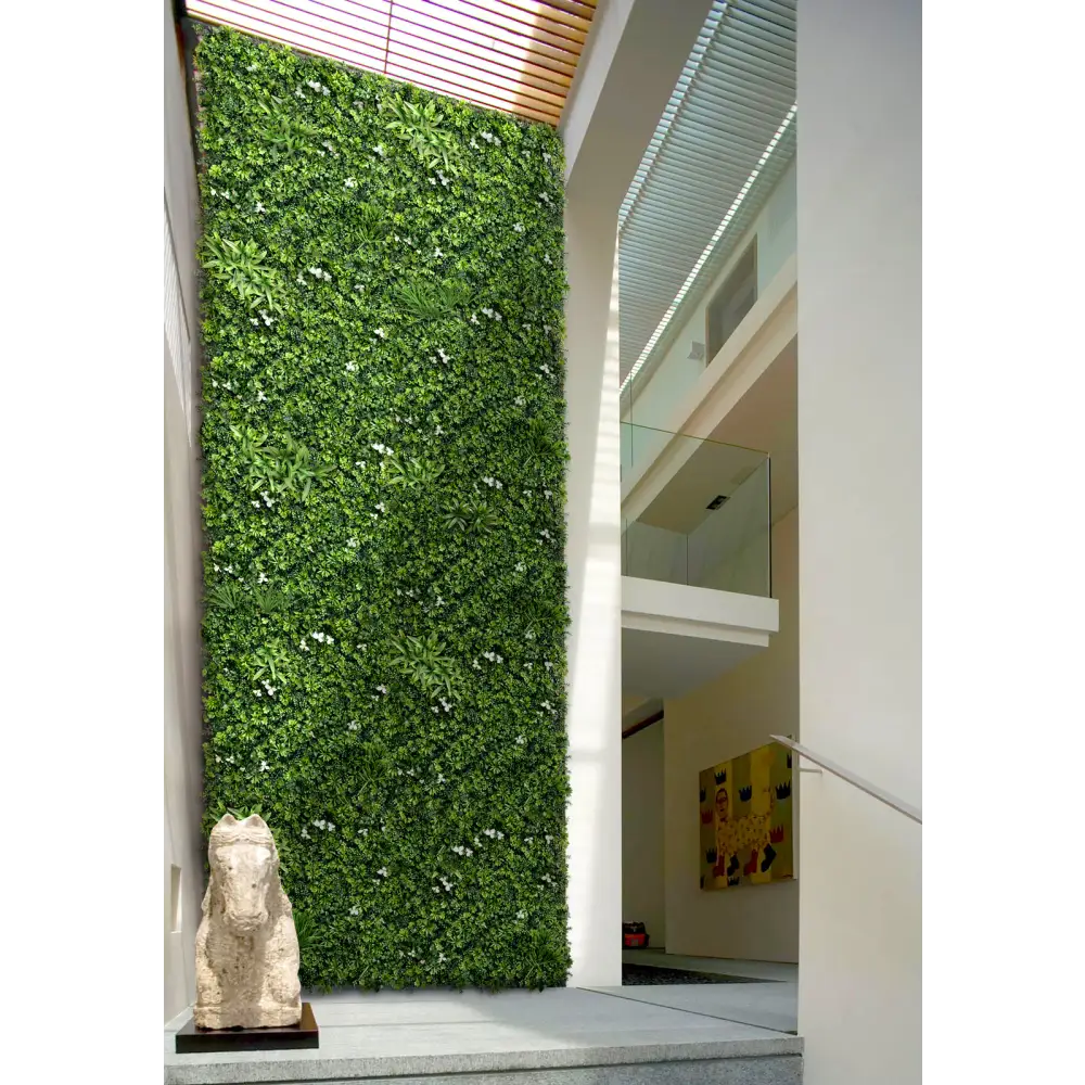 YES4HOMES 1 SQM Artificial Plant Wall Grass Panels Vertical Garden Tile Fence 1X1M Green - Home & Garden > Artificial