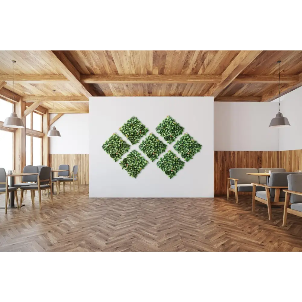 YES4HOMES 12 x Artificial Plant Wall Grass Panels Vertical Garden Tile Fence 50X50CM - Home & Garden > Artificial Plants