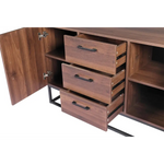YES4HOMES 120cm Wooden TV Entertainment Unit Stand Storage Shelf Cupboard Organiser - Furniture > Living Room