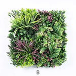 YES4HOMES 3 Artificial Plant Wall Grass Panels Vertical Garden Foliage Tile Fence 50X50 CM - Home & Garden > Artificial