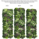 YES4HOMES 3 Artificial Plant Wall Grass Panels Vertical Garden Foliage Tile Fence 50X50 CM - Home & Garden > Artificial