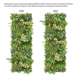 YES4HOMES 3 Artificial Plant Wall Grass Panels Vertical Garden Foliage Tile Fence 50X50 CM - Home & Garden > Artificial