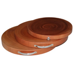 YES4HOMES 3 Natural Hardwood Hygienic Kitchen Cutting Wooden Chopping Board Round - Home & Garden > Kitchenware