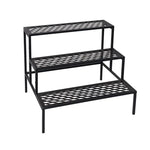 YES4HOMES 3 Tier Metal Plant Stand Flower Pot Planter Garden Display Rack Balcony Shelf - Home & Garden > Decor