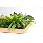 YES4HOMES 3D Green Artificial Plants Wall Panel Flower Wall With Frame Vertical Garden UV Resistant 50X50CM - Home &