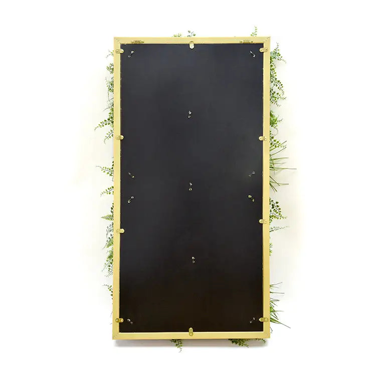 YES4HOMES 3D Green Artificial Plants Wall Panel Flower Wall With Frame Vertical Garden UV Resistant 50X100CM - Home &
