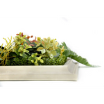 YES4HOMES 3D Green Artificial Plants Wall Panel Flower Wall With Frame Vertical Garden UV Resistant 33X33CM - Home &
