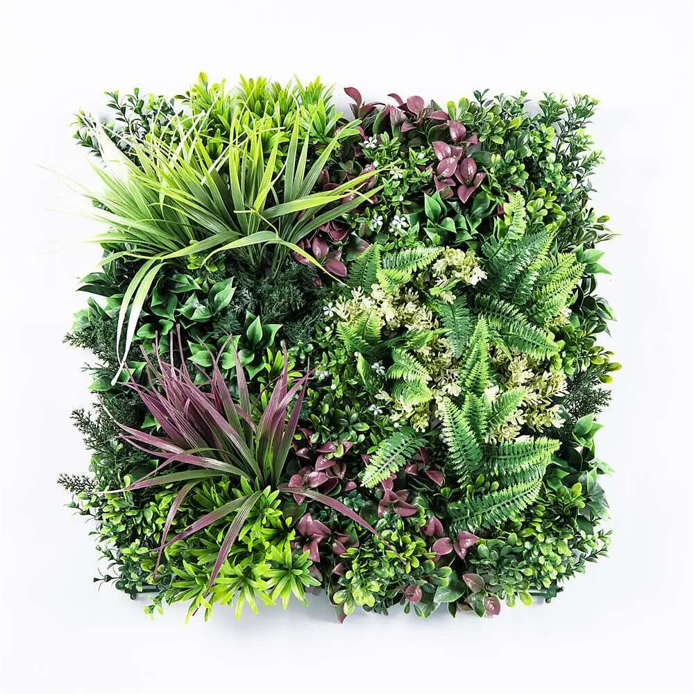 YES4HOMES 4 Artificial Plant Wall Grass Panels Vertical Garden Foliage Tile Fence 50X50 CM - Home & Garden > Artificial