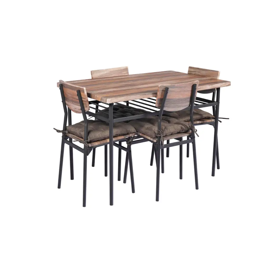 YES4HOMES 5 Piece Kitchen Dining Room Table and Chairs Furniture With Cushion Mat - Furniture > Dining