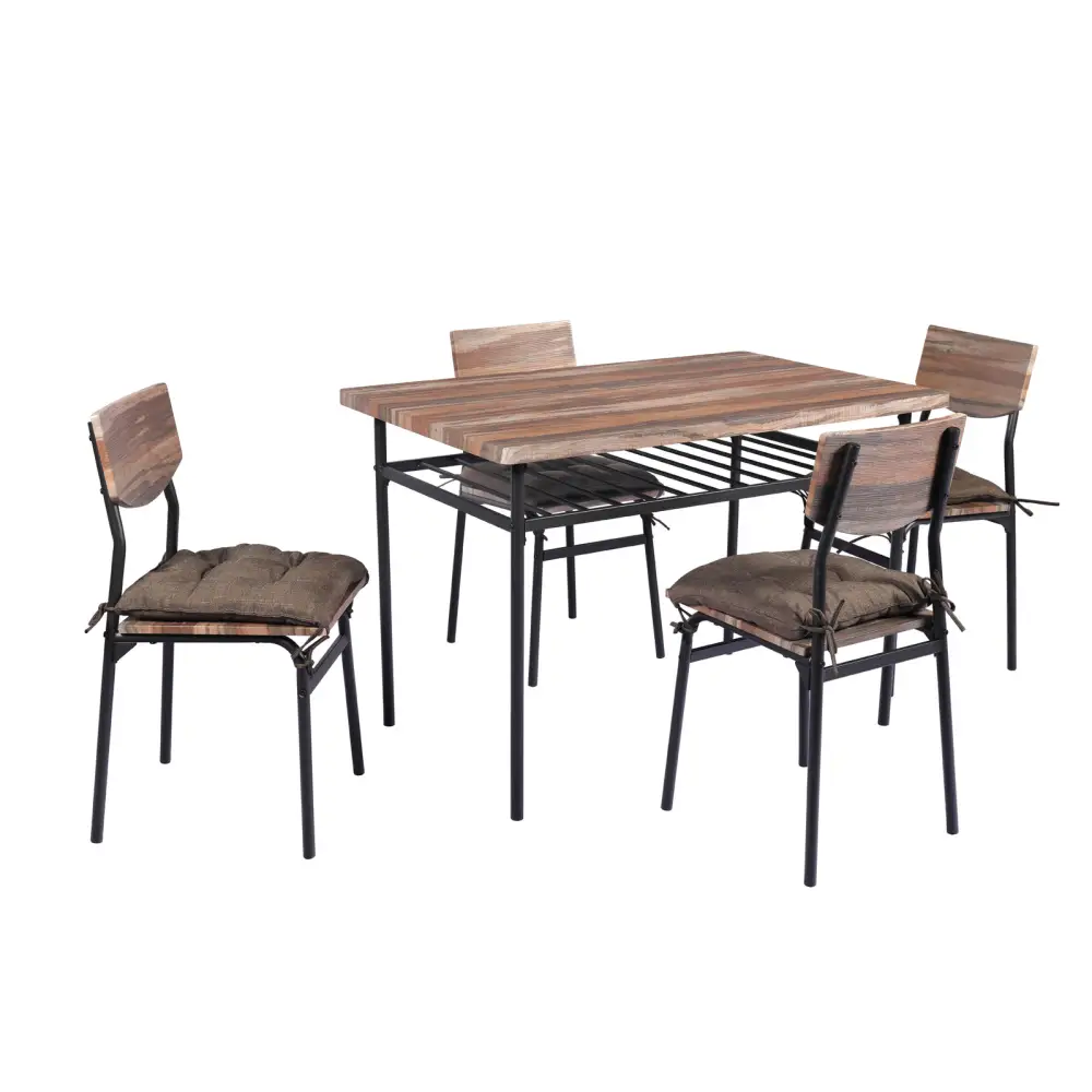 YES4HOMES 5 Piece Kitchen Dining Room Table and Chairs Furniture With Cushion Mat - Furniture > Dining