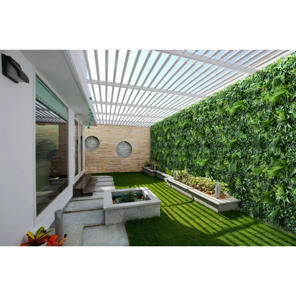 YES4HOMES 5 SQM Artificial Plant Wall Décor Grass Panels Vertical Garden Foliage Tile Fence 1X1M - Home & Garden >